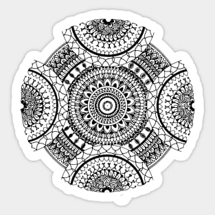 The Quarter mandala Sticker